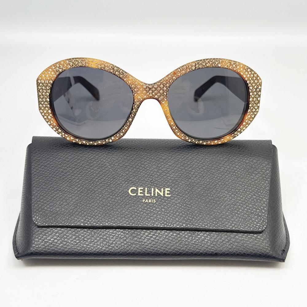 CELINE
53MM Crystal-Embellished Round Sunglasses - Picture 7 of 13